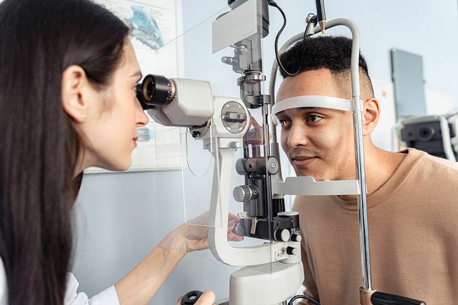 How can I find an eye doctor near me?