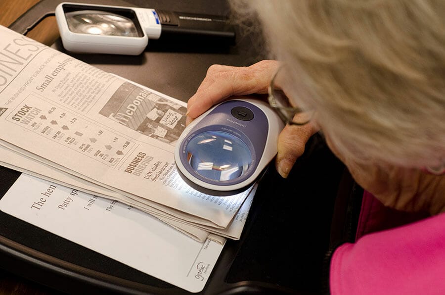 Magnifying Glasses for Low Vision Patients