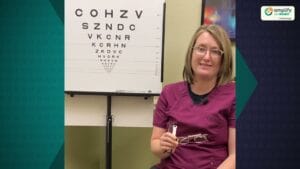 Dr. Heather McBryar  Amplify EyeCare Chattanooga video about Hands-free Telescopes for Low Vision